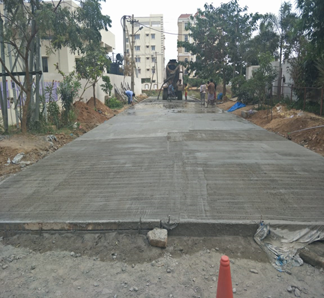 Cement Concrete Road Paving